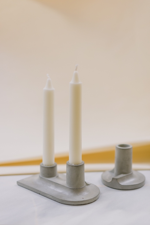 Candle Holder, Jesmonite, Concrete, Tea light